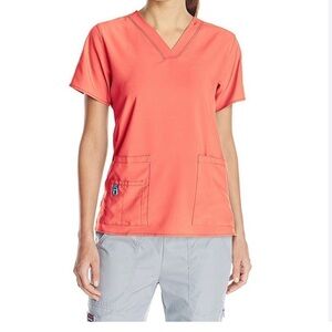 Carhartt Scrubs Women  Scrub Y-Neck Doctor Nurse Medical Scrub Fashion Top Shirt
